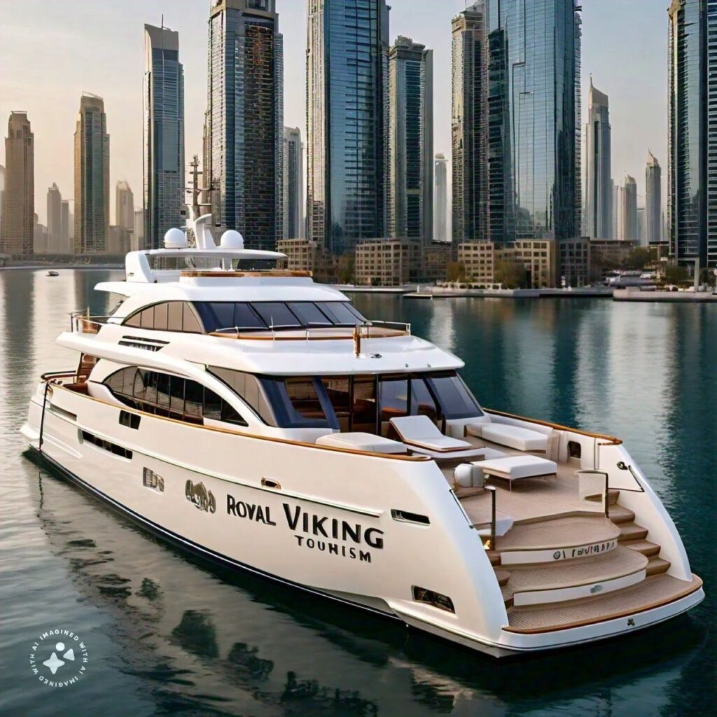 Luxury yacht charter by Royal Viking Tourism in Dubai Marina