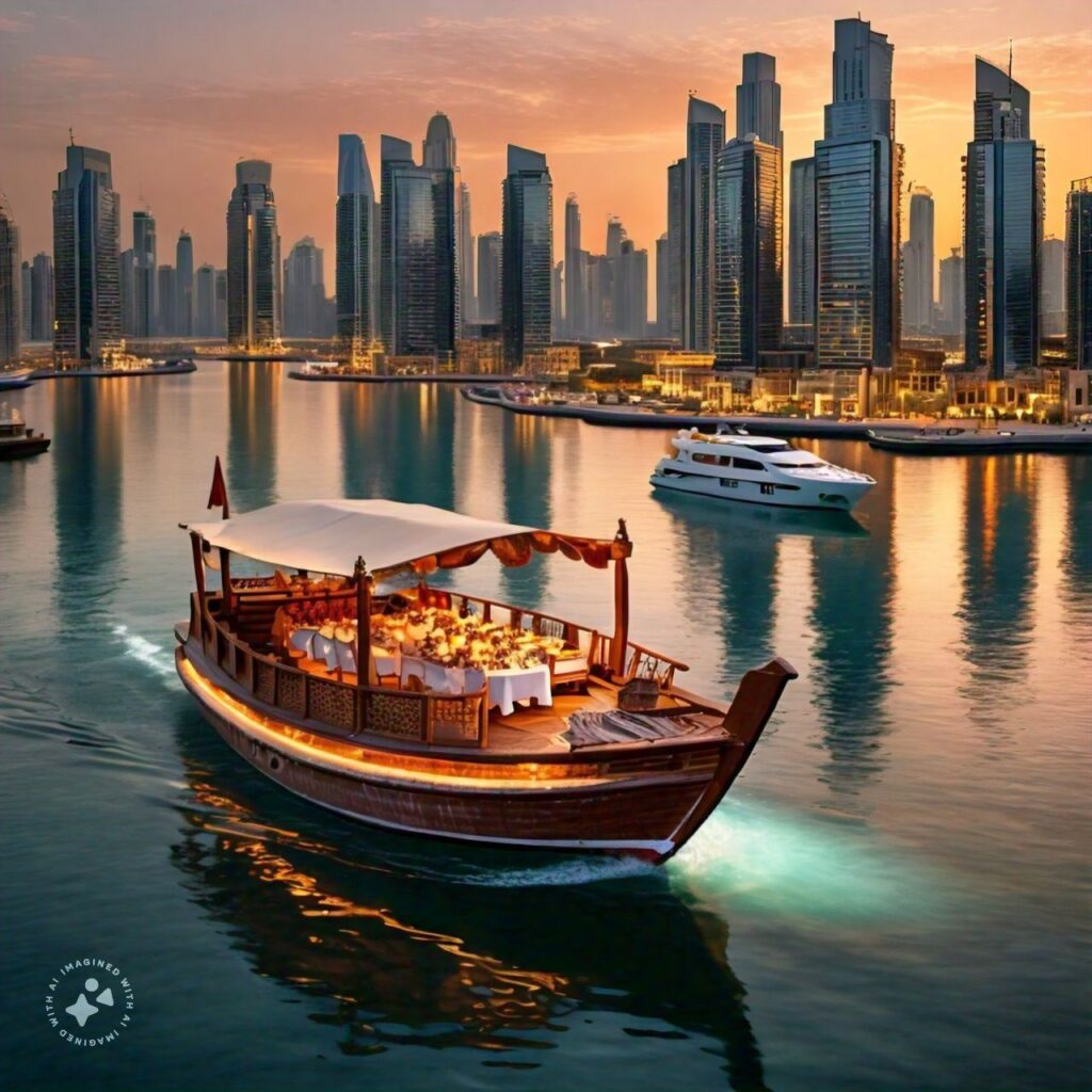 Dhow Cruise Dinner in Dubai Marina with Royal Viking Tourism